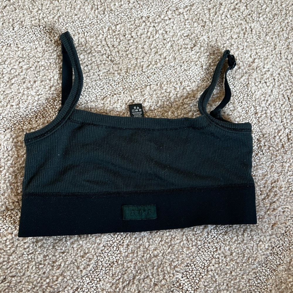 Skims dark green bralette